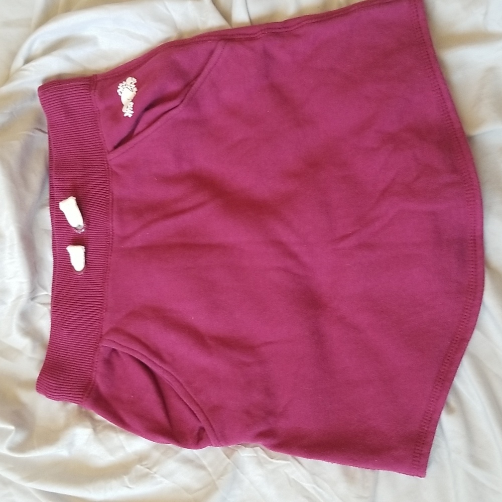 Roots Canada burgundy skirt size 8